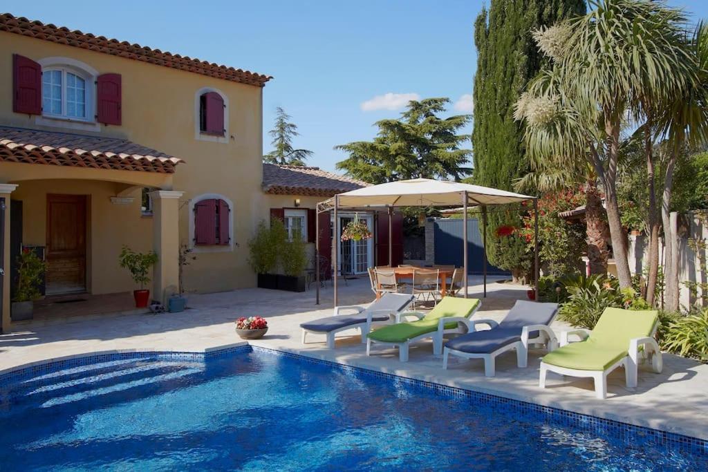 Studio Dans Villa Avec Piscine Cassis Exterior foto